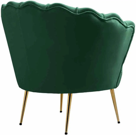 Meridian Furniture - Gardenia Velvet Chair In Green - 684Green-C