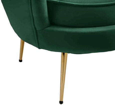 Meridian Furniture - Gardenia Velvet Chair In Green - 684Green-C