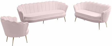 Meridian Furniture - Gardenia Velvet Chair In Pink - 684Pink-C