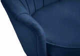 Meridian Furniture - Gardenia Velvet Loveseat In Navy - 684Navy-L