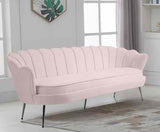 Meridian Furniture - Gardenia Velvet Sofa In Pink - 684Pink-S