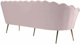 Meridian Furniture - Gardenia Velvet Sofa In Pink - 684Pink-S