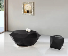 Gemma 3 Piece Occasional Table Set In Matte Black - 222Black-3Set | Meridian - sold by Home Elegance USA