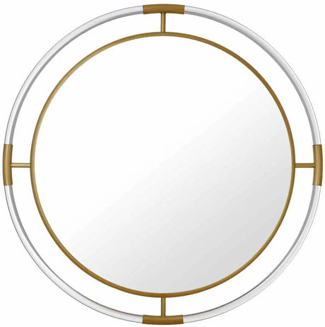 Meridian Furniture - Ghost Mirror In Gold - 453-M