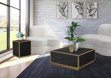 Meridian Furniture - Glitz 3 Piece Occasional Table Set In Black - 243-3Set