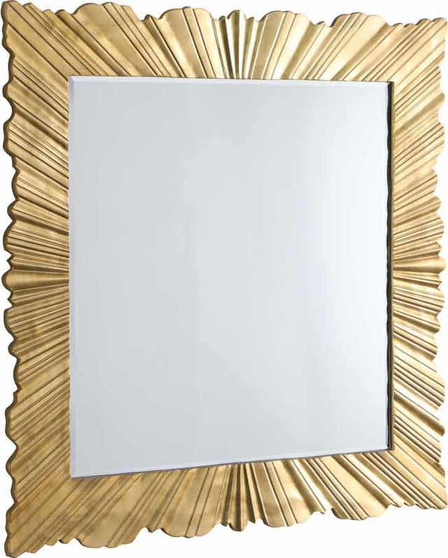 Meridian Furniture - Golda Mirror In Gold Leaf - 447-M
