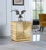 Meridian Furniture - Golda Side Table In Gold - 824