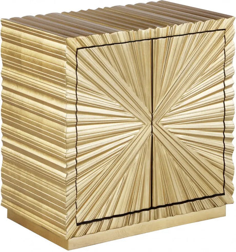 Meridian Furniture - Golda Side Table In Gold - 824