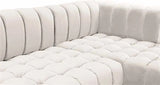 Meridian Furniture - Gwen 3 Piece Sectional In Cream - 653Cream-Sectional