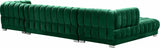 Meridian Furniture - Gwen 3 Piece Sectional In Green - 653Green-Sectional