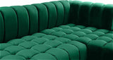 Meridian Furniture - Gwen 3 Piece Sectional In Green - 653Green-Sectional