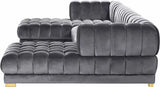 Gwen 3-Piece Sectional Sofa in Grey – Modern Comfort for Living Rooms | Meridian - Home Elegance USA