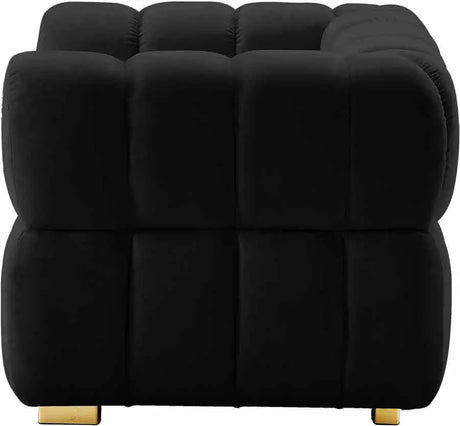 Meridian Furniture - Gwen Velvet Chair In Black - 670Black-C