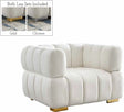 Gwen Velvet Chair In Cream - 670Cream-C | Meridian