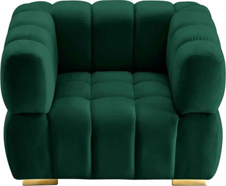 Meridian Furniture - Gwen Velvet Chair In Green - 670Green-C