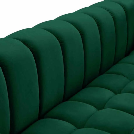 Meridian Furniture - Gwen Velvet Chair In Green - 670Green-C