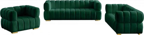 Meridian Furniture - Gwen Velvet Chair In Green - 670Green-C