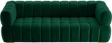 Meridian Furniture - Gwen Velvet Sofa In Green - 670Green-S