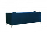 Meridian Furniture - Isabelle Velvet Loveseat In Navy - 612Navy-L