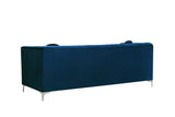 Meridian Furniture - Isabelle Velvet Sofa In Navy - 612Navy-S