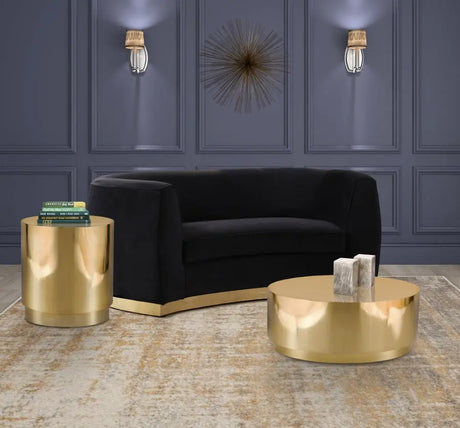 Meridian Furniture - Jazzy 3 Piece Occasional Table Set In Gold - 281-3Set