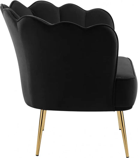 Meridian Furniture - Jester Velvet Accent Chair In Black - 516Black