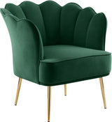 Meridian Furniture - Jester Velvet Accent Chair In Green - 516Green