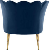 Meridian Furniture - Jester Velvet Accent Chair In Navy - 516Navy