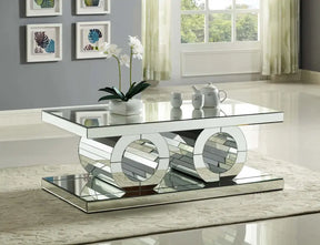 Jocelyn Coffee Table In Mirrored - 227-C | Meridian