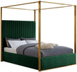 Jones Velvet Queen Bed In Green - Jonesgreen-Q | Meridian