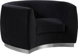 Meridian Furniture - Julian 3 Piece Living Room Set In Black - 621Black-S-3Set