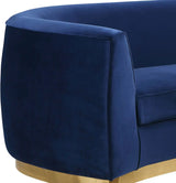 Meridian Furniture - Julian 3 Piece Living Room Set In Navy - 620Navy-S-3Set