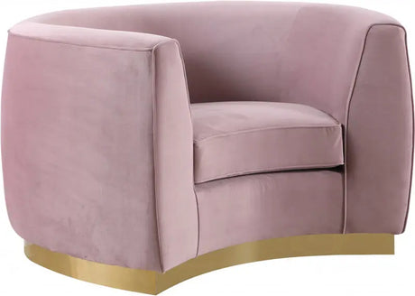 Meridian Furniture - Julian 3 Piece Living Room Set In Pink - 620Pink-S-3Set