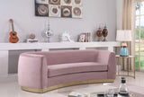 Meridian Furniture - Julian 3 Piece Living Room Set In Pink - 620Pink-S-3Set