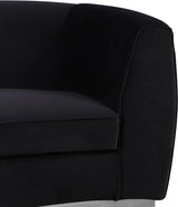 Meridian Furniture - Julian Velvet Chair In Black - 621Black-C