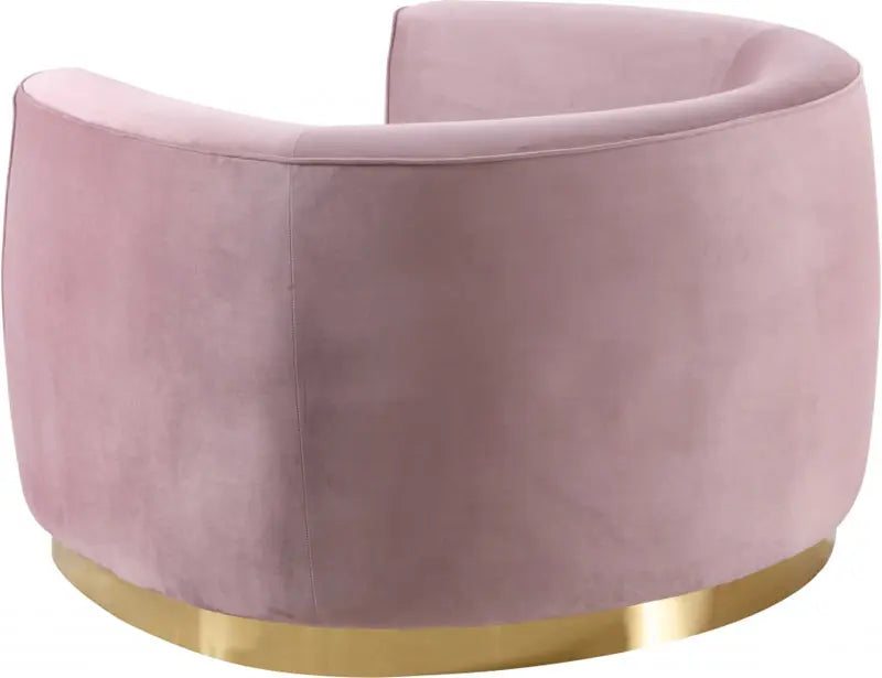 Meridian Furniture - Julian Velvet Chair In Pink - 620Pink-C