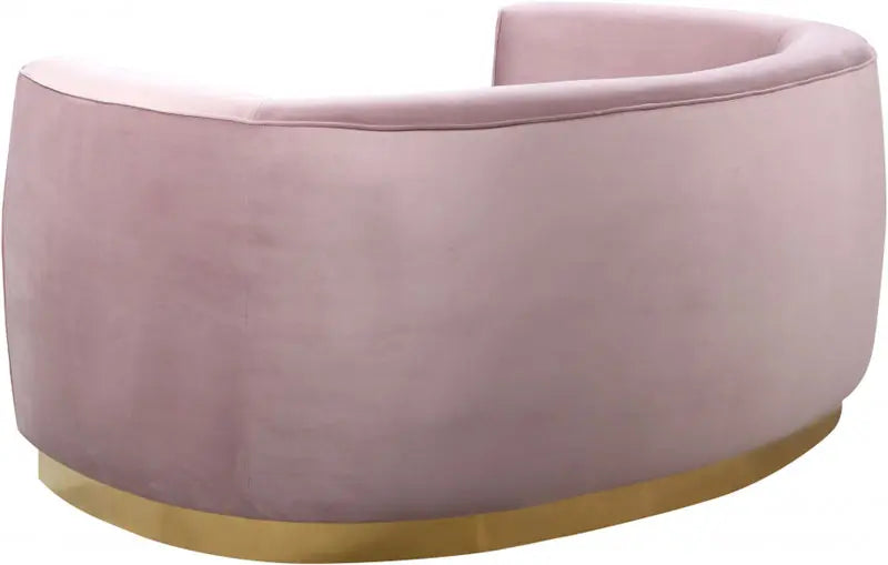 Meridian Furniture - Julian Velvet Loveseat In Pink - 620Pink-L