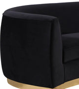 Meridian Furniture - Julian Velvet Sofa In Black - 620Black-S