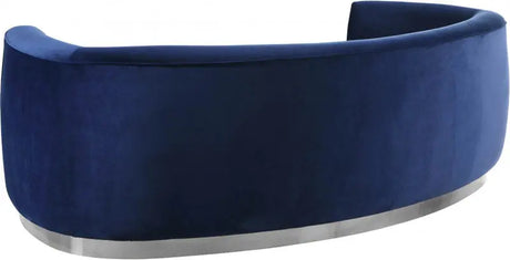 Meridian Furniture - Julian Velvet Sofa In Navy - 621Navy-S