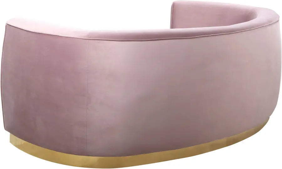 Meridian Furniture - Julian Velvet Sofa In Pink - 620Pink-S