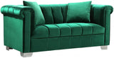 Meridian Furniture - Kayla 3 Piece Living Room Set In Green - 615Green-S-3Set