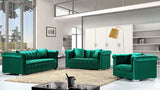 Meridian Furniture - Kayla Velvet Loveseat In Green - 615Green-L