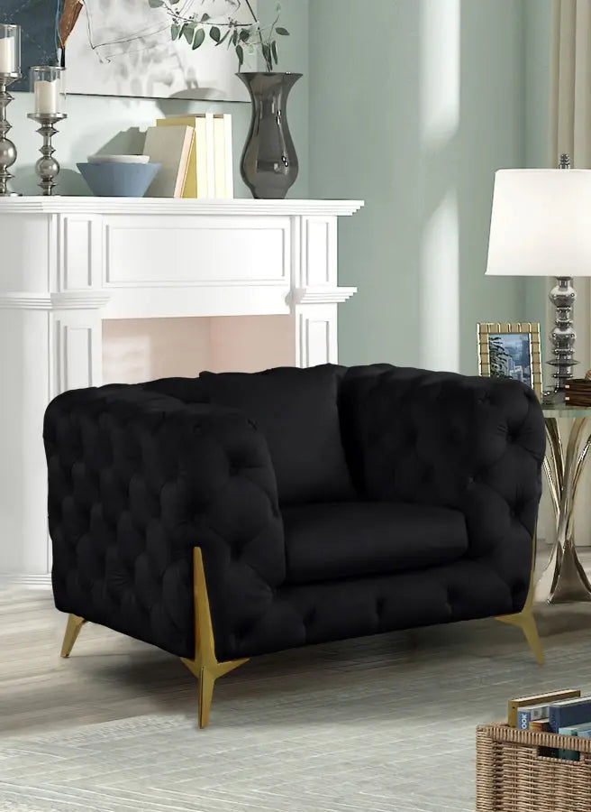 Meridian Furniture - Kingdom Chair In Black - 695Black-C
