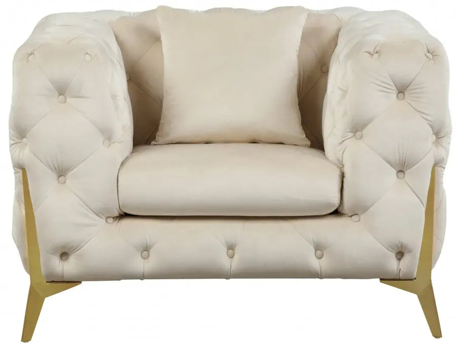 Meridian Furniture - Kingdom Chair In Cream - 695Cream-C