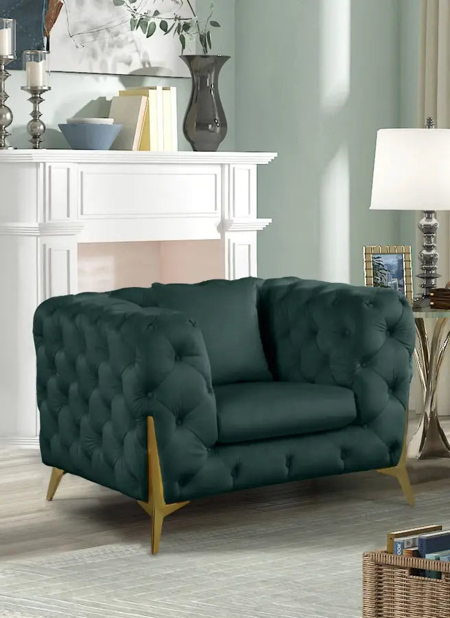 Meridian Furniture - Kingdom Chair In Green - 695Green-C