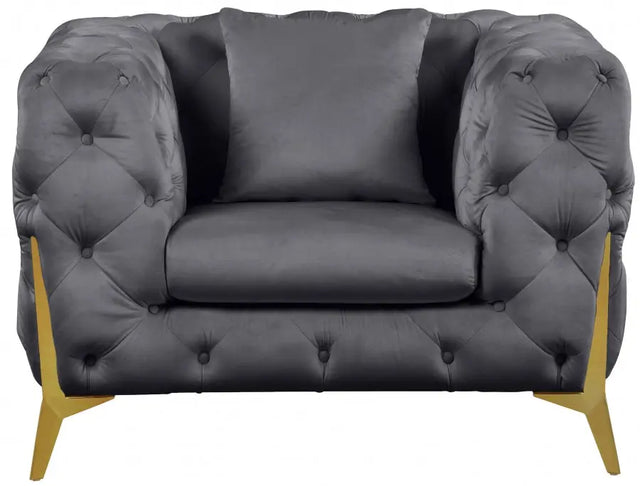 Meridian Furniture - Kingdom Chair In Grey - 695Grey-C