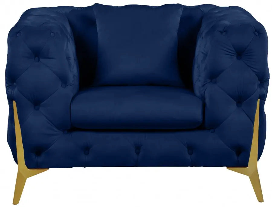 Meridian Furniture - Kingdom Chair In Navy - 695Navy-C