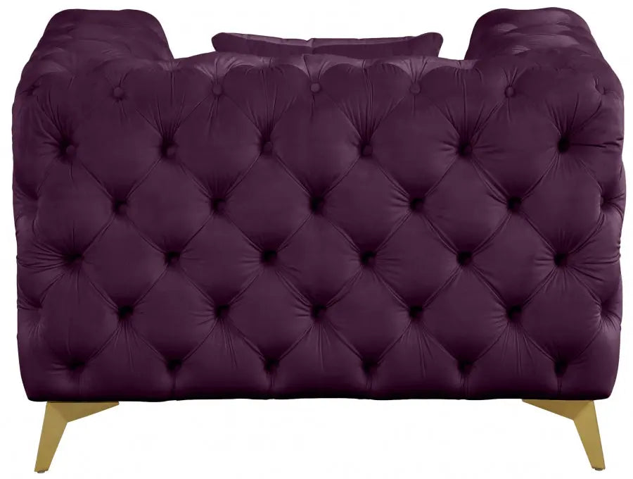 Meridian Furniture - Kingdom Chair In Purple - 695Purple-C