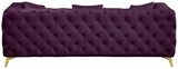 Meridian Furniture - Kingdom Velvet Sofa In Purple - 695Purple-S