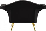 Meridian Furniture - Lips Velvet Chair In Black - 607Black-C